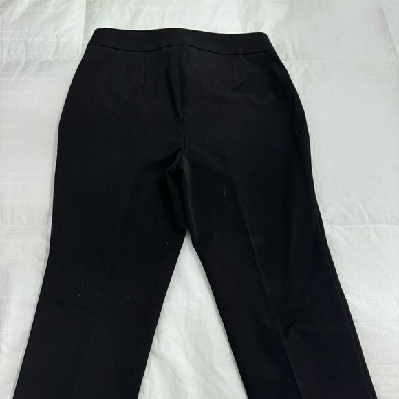 Talbots black Refined Bi-Stretch straight leg Pants w side zip size 4P- NWOT - Picture 4 of 12